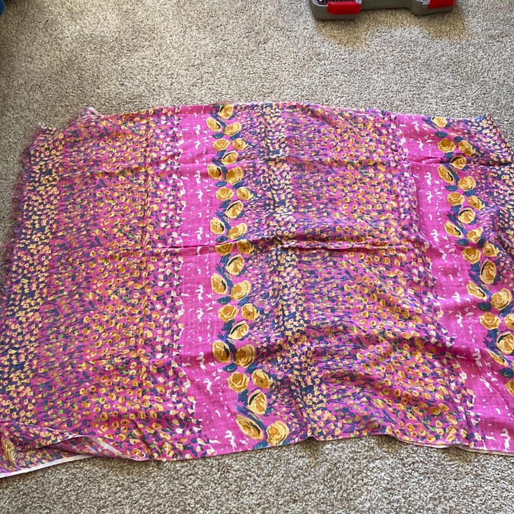 Barneys New York Floral Scarf
